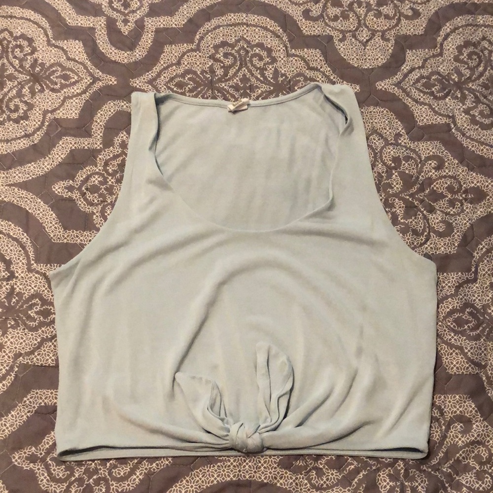 Light Blue Crop Top
